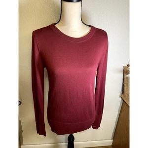 NORDSTROM,HALOGEN Burgundy Sweater NWT, Button Details,SMALL